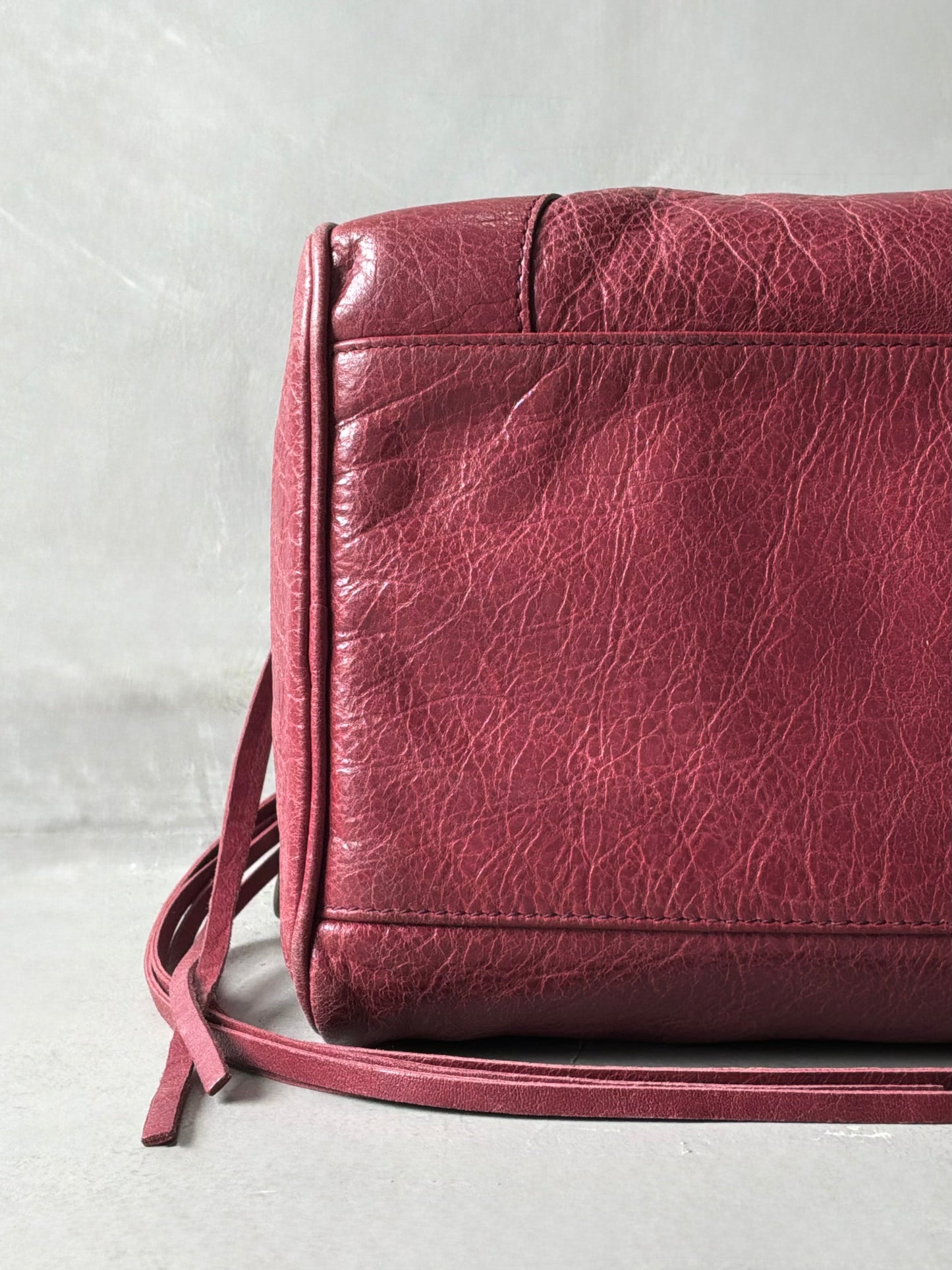 Balenciaga Twiggy Red Lambskin Bag