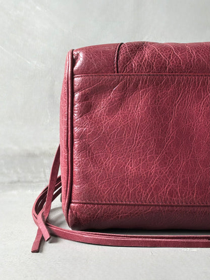 Balenciaga Twiggy Red Lambskin Bag