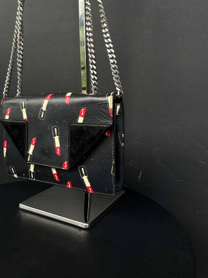 Saint Laurent Paris Lipstick Flap Chain Shoulder Bag