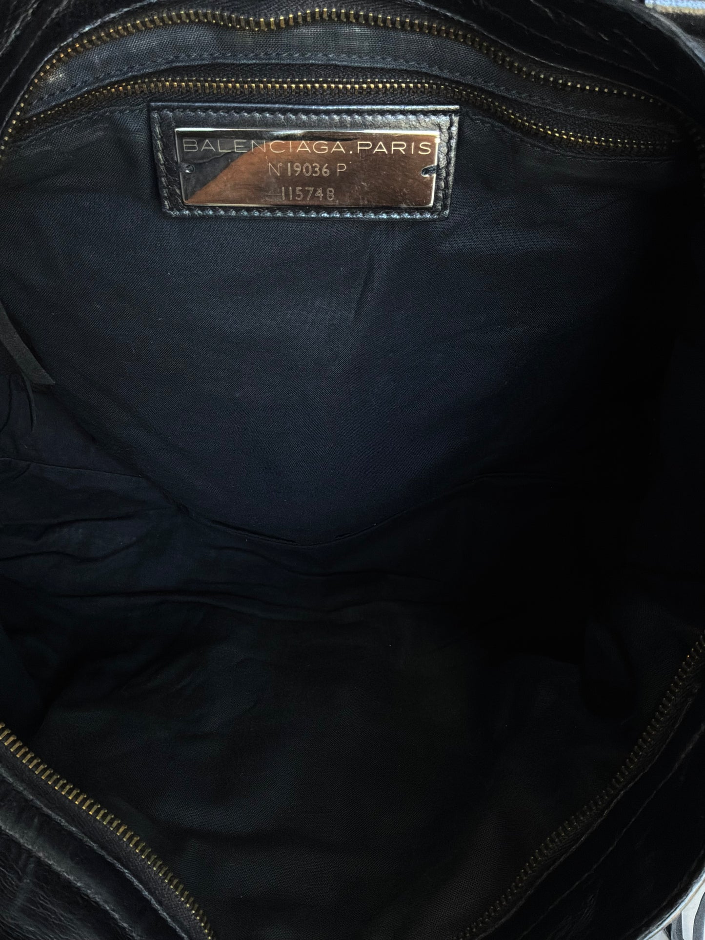 Balenciaga Classic City Black On Brass