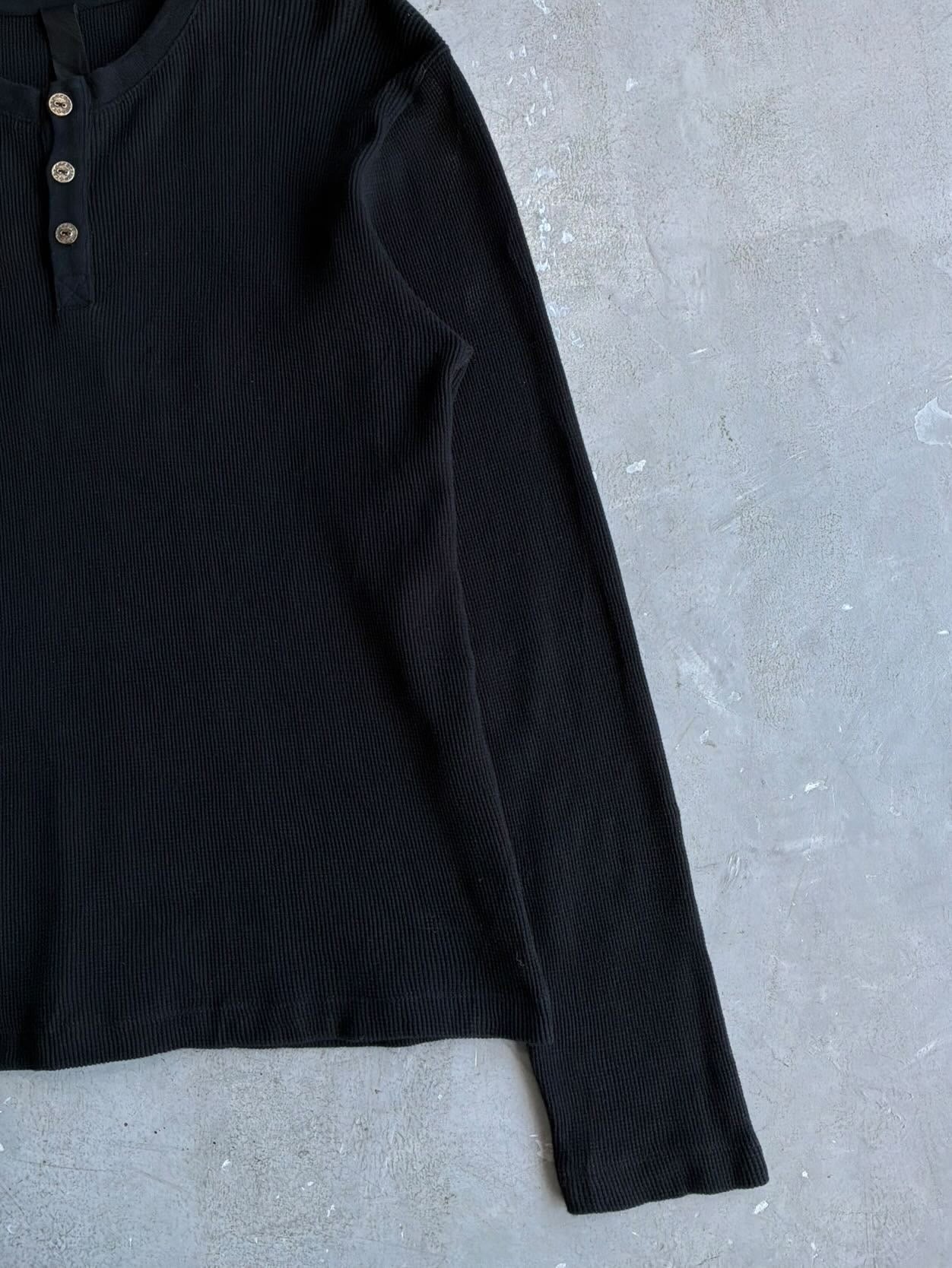 Chrome Hearts Thermal Henley Embroidered Longsleeves