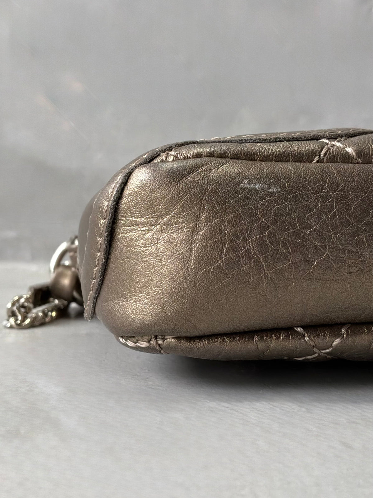 Chanel Cambon Ligne Pochette Chain Strap Bag