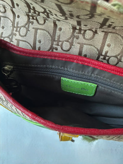 Dior John Galliano Rasta Saddle Bag