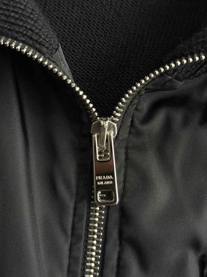 Prada triangle Logo Black Jacket