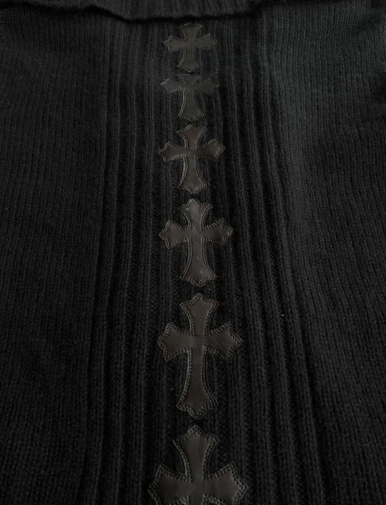 Chrome Hearts 1/1 Spine Cross Patch Cashmere Cardigan