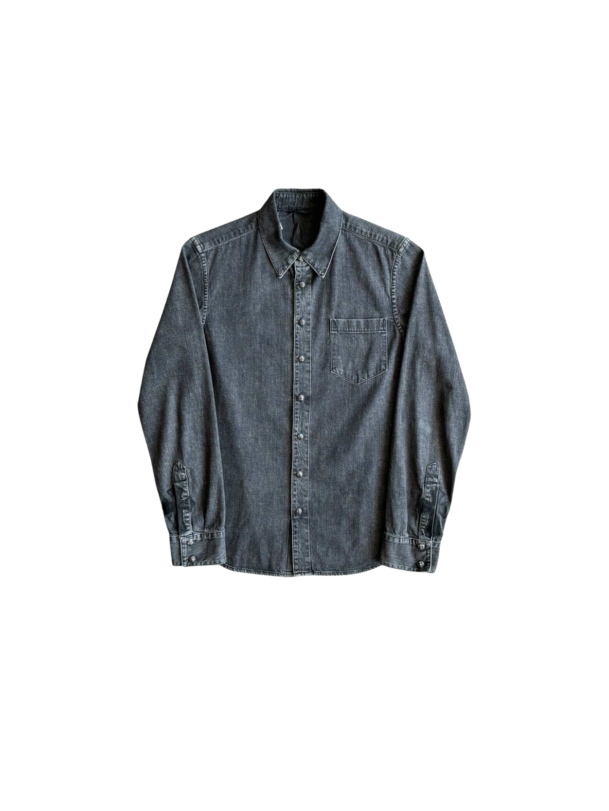Chrome Hearts Selvedge Denim Workdog Cross Patch Shirt