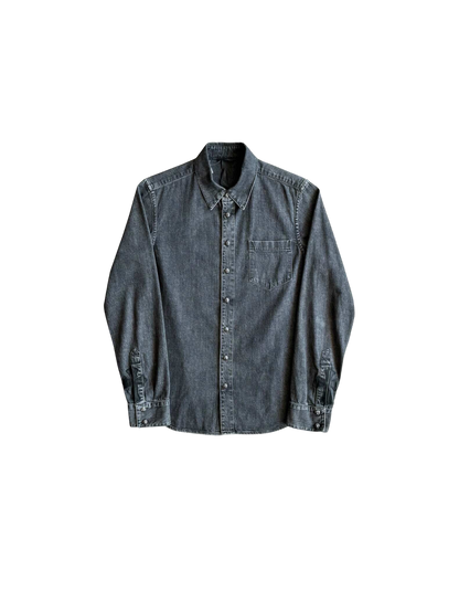 Chrome Hearts Selvedge Denim Workdog Cross Patch Shirt