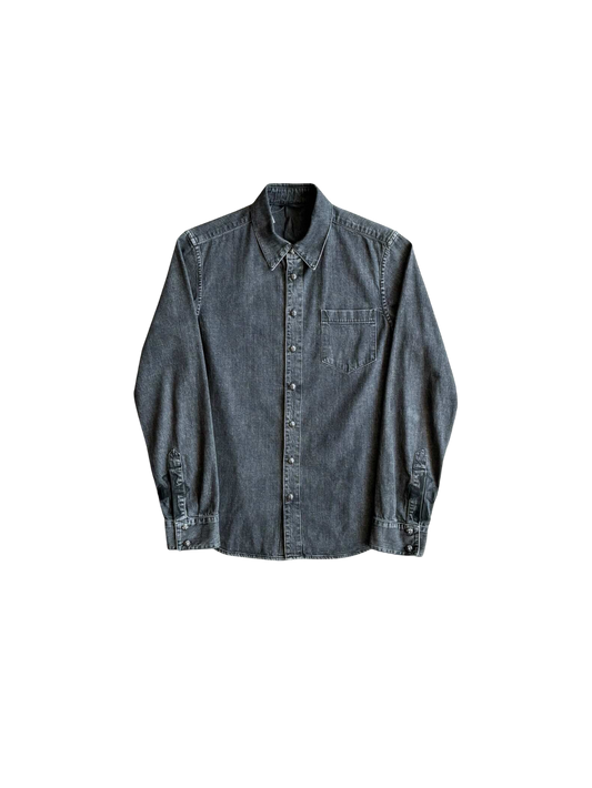 Chrome Hearts Selvedge Denim Workdog Cross Patch Shirt