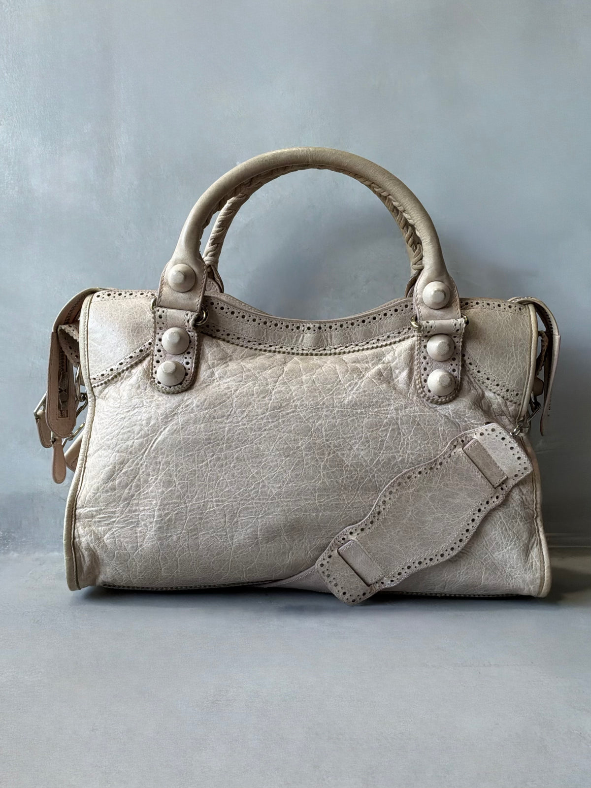 Balenciaga Classic City Light Pink on Brouges Lambskin Bag