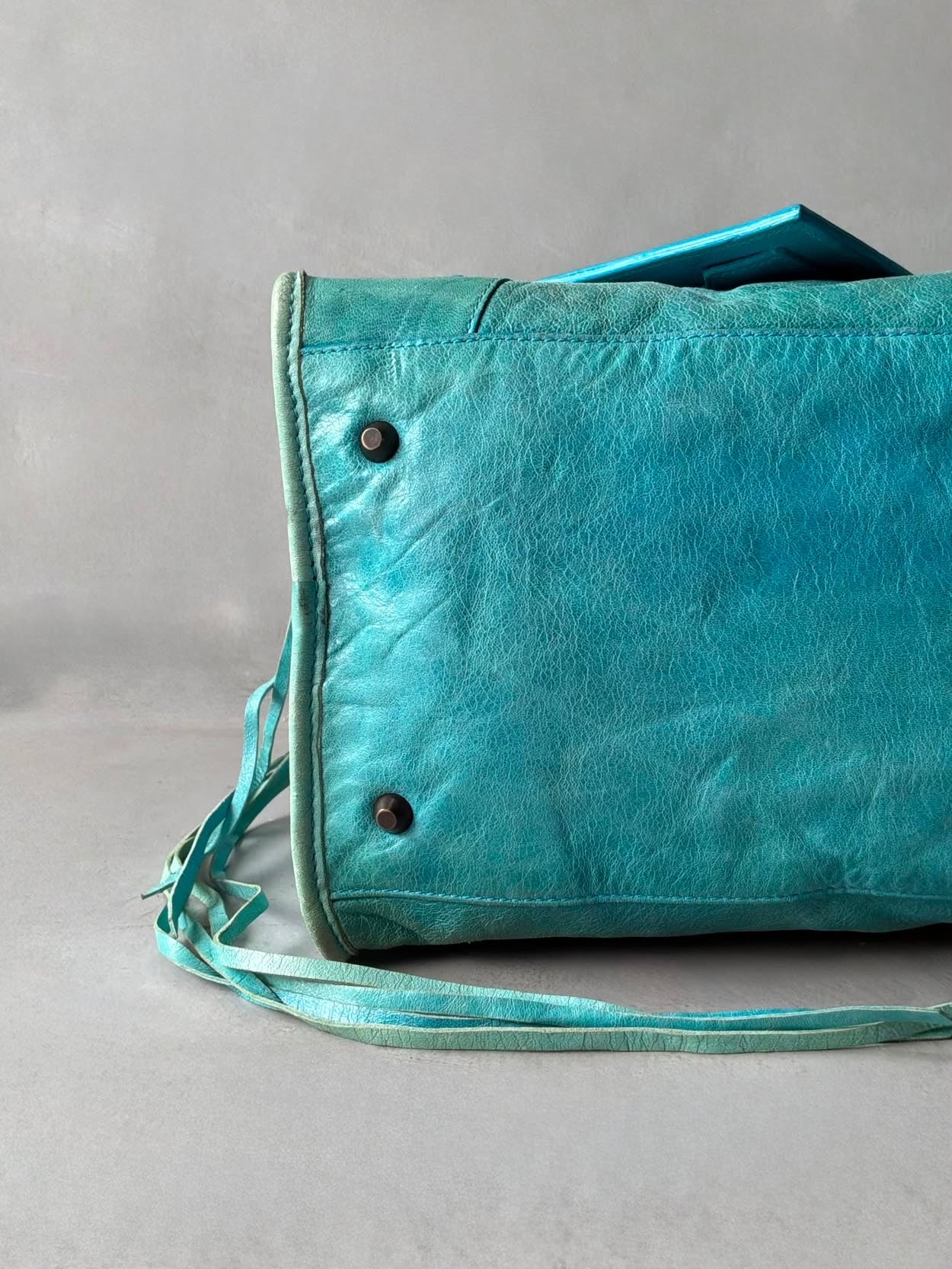 Balenciaga City Part Time Tortoise Lambskin Bag