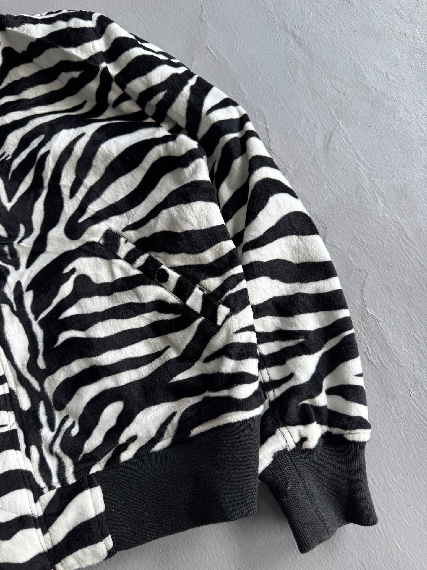 Supreme Reversible Zebra Bomber Jacket