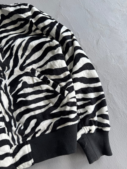 Supreme Reversible Zebra Bomber Jacket