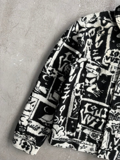 Louis Vuitton Comics Sherpa Trucker Jacket