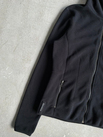 Prada Womens Black Ninja Fleece Hoodie