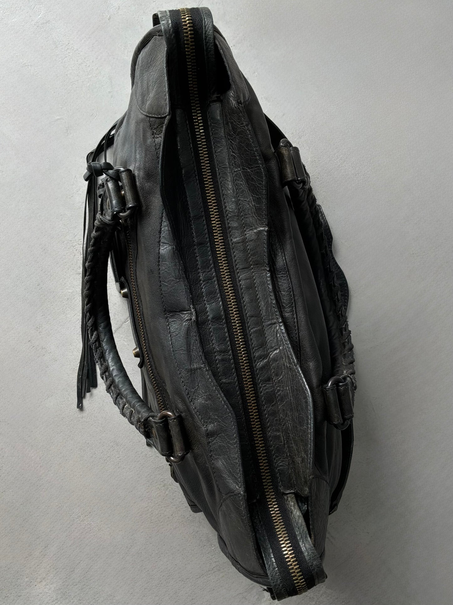 Balenciaga Classic City Black on Brass Lambskin Bag