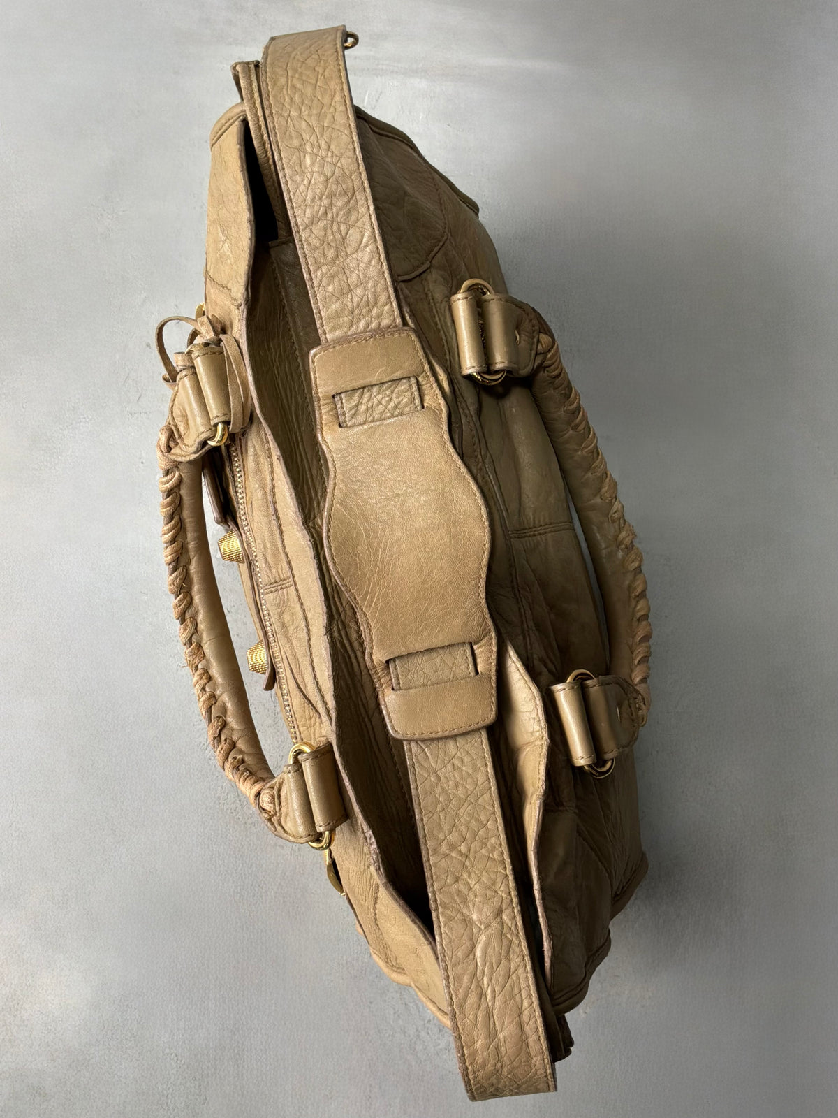 Balenciaga Part Time Old Chevre Beige Giant 21 Lambskin Bag