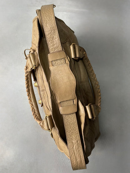 Balenciaga Part Time Old Chevre Beige Giant 21 Lambskin Bag
