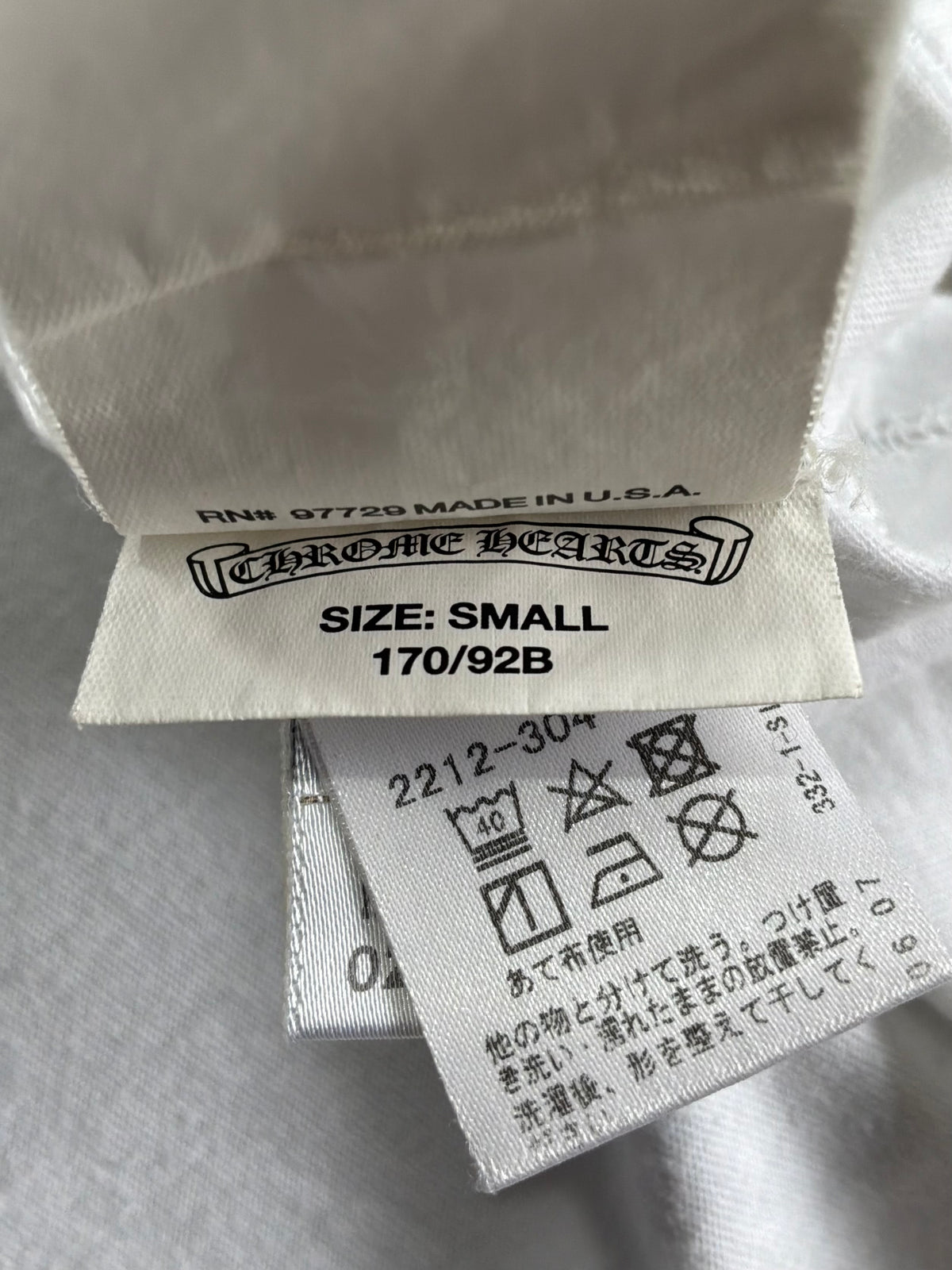 Chrome Hearts Tri Tonal Celtic White Tee