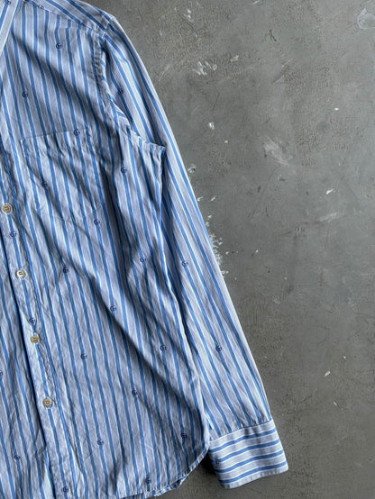 Gucci All Over Print Pinstripe Shirt