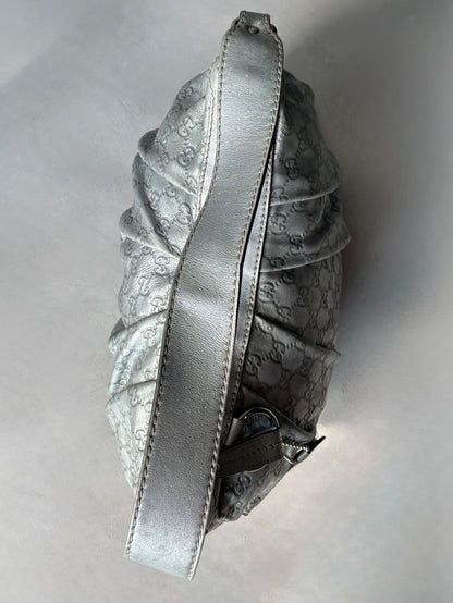 Gucci Monogram Metallic Hobo Bag