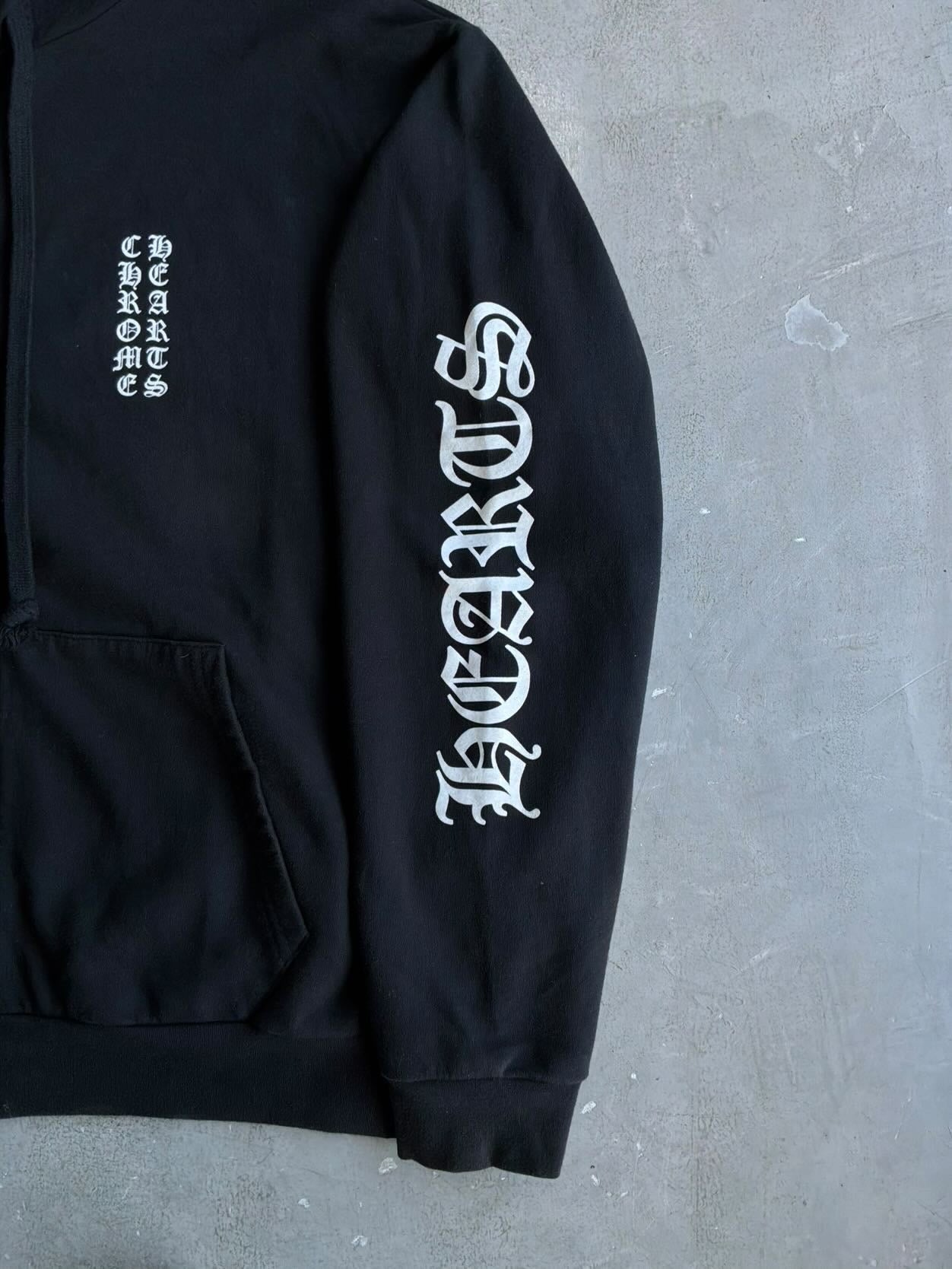 Chrome Hearts Sleeve Script Zip Hoodie