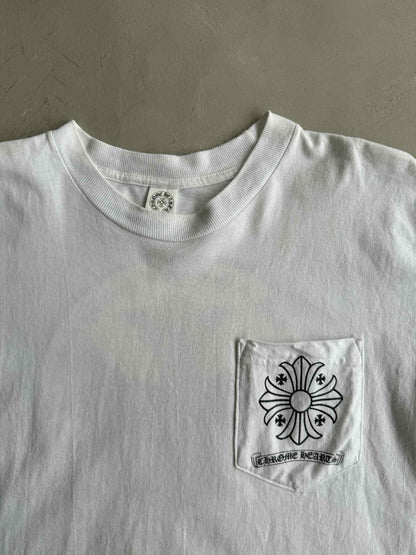 Chrome Hearts Vintage Hollywood Seal Logo Pocket Tee
