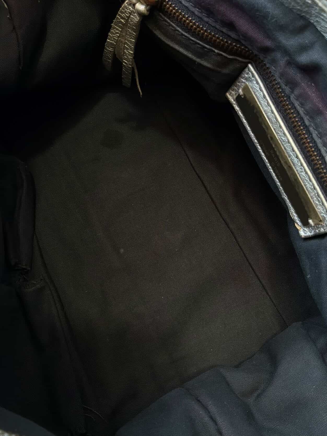 Balenciaga Classic City Metallic Silver Lambskin Bag
