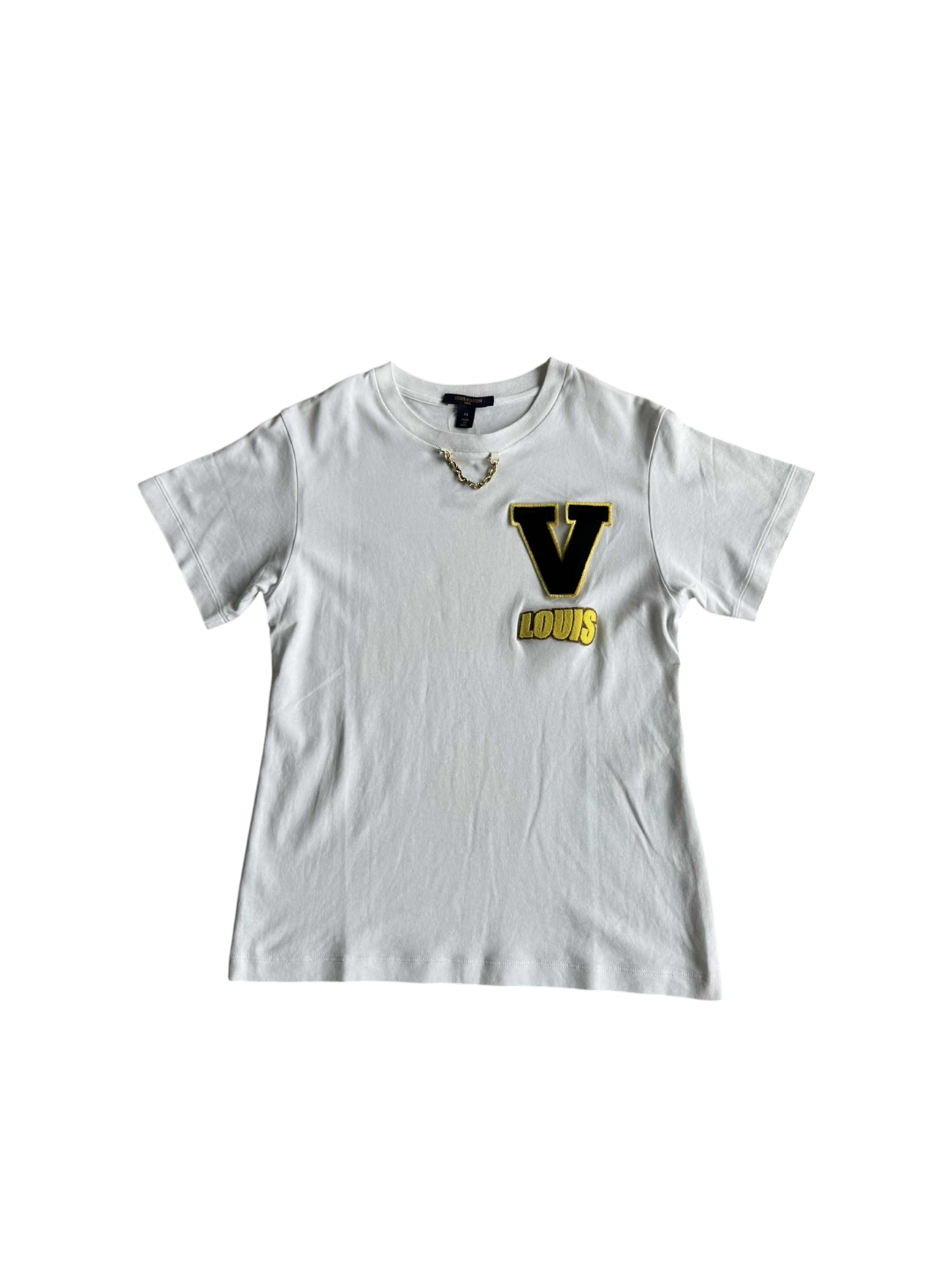 Louis Vuitton white Logo Embroidered shirt