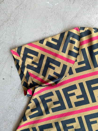 Fendi Monogram With Red Line Shirt