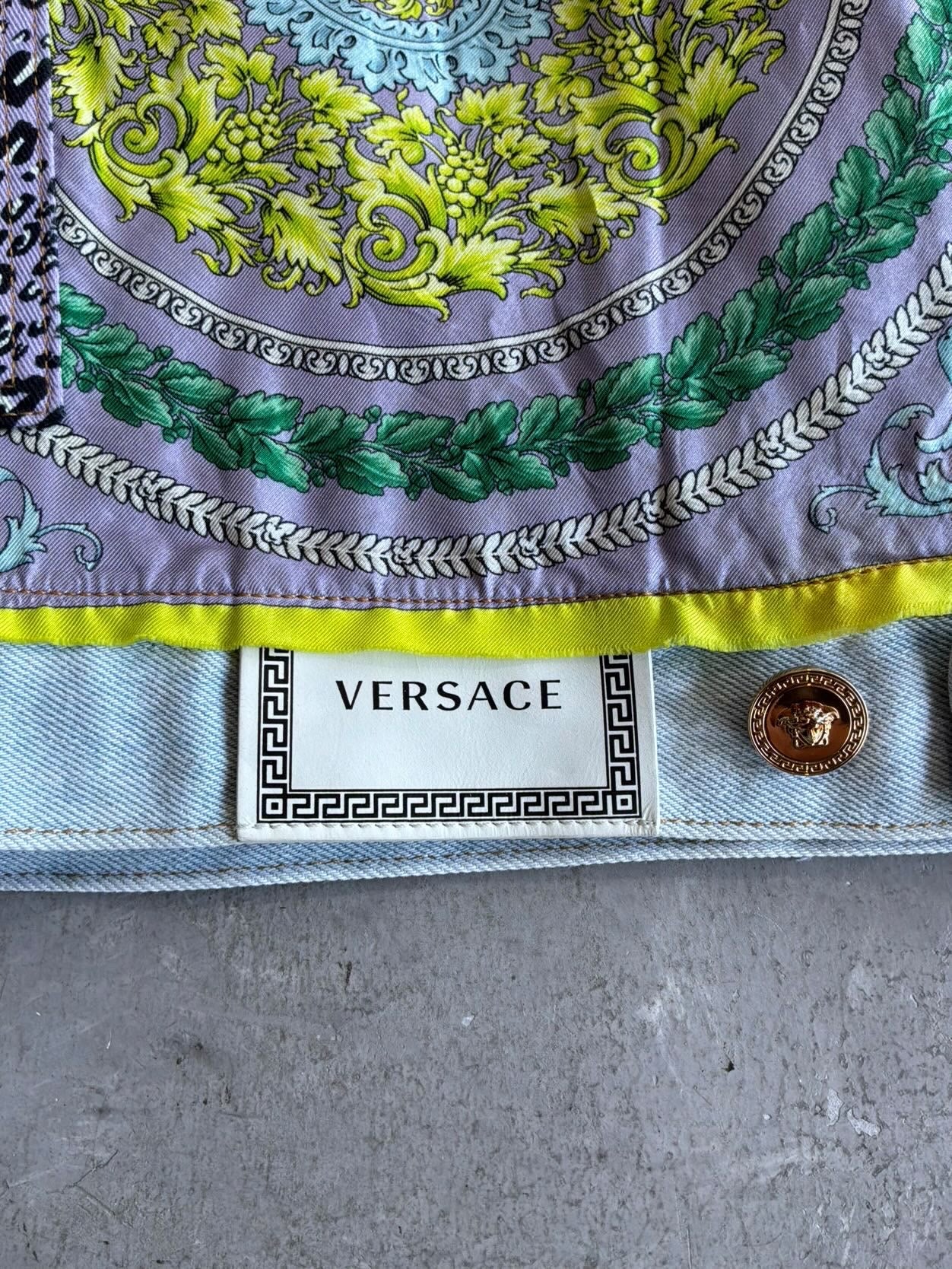 Versace Patchwork Denim Jacket
