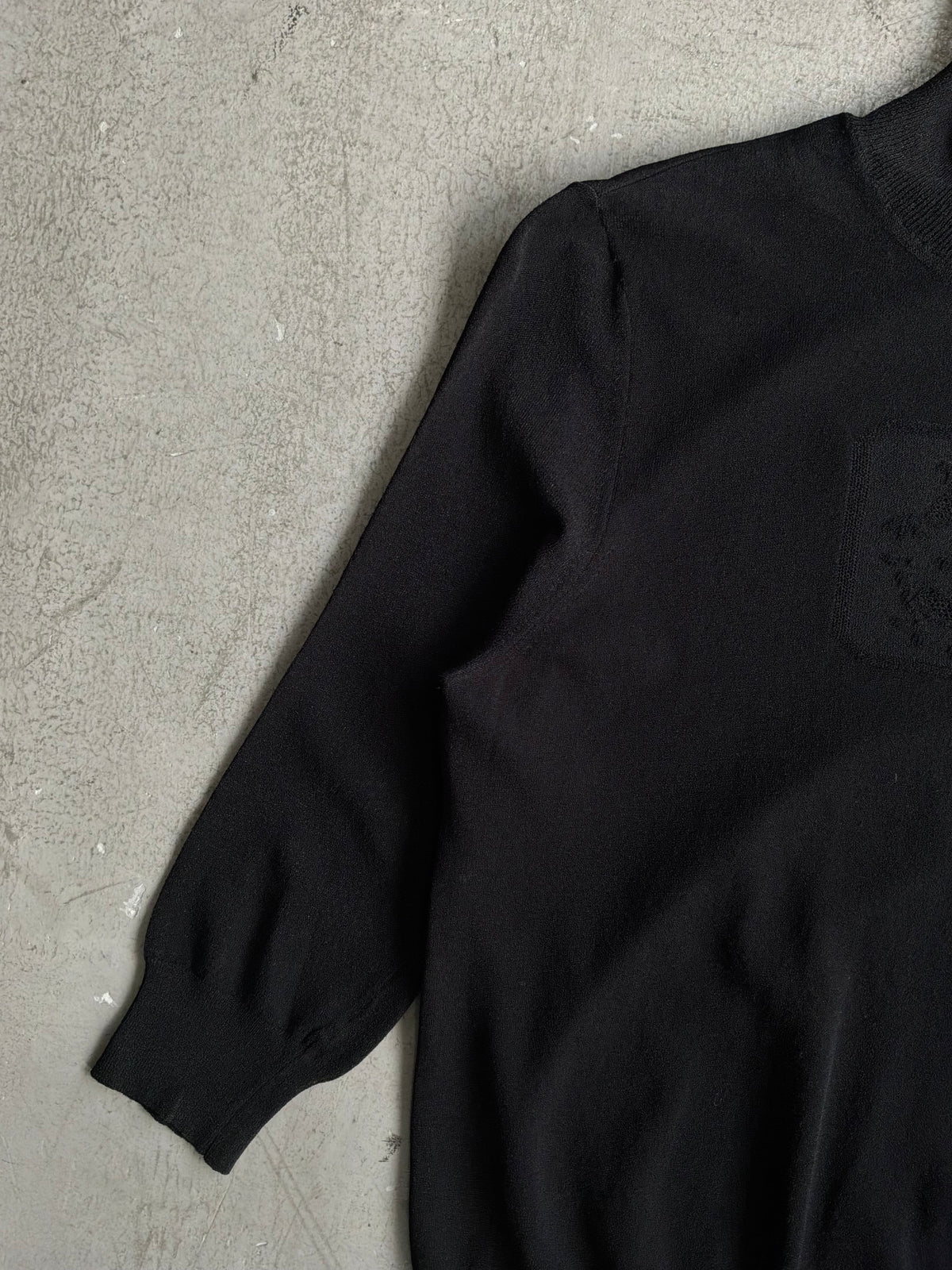 Chanel Embroidered CC Wool Turtle Neck