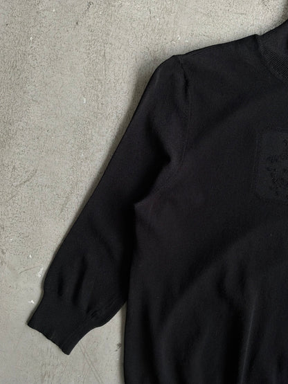 Chanel Embroidered CC Wool Turtle Neck