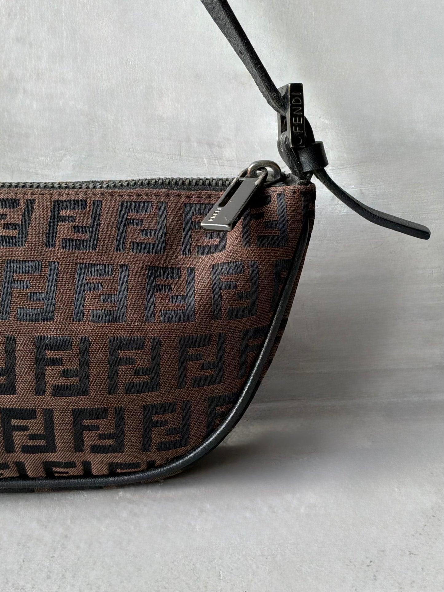 Fendi Brown Monogram Boat Bag