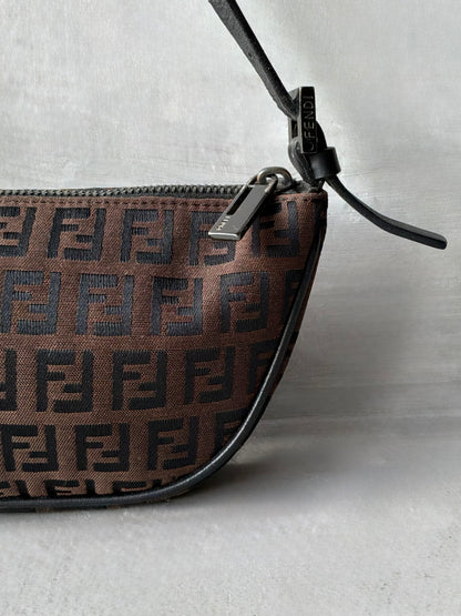 Fendi Brown Monogram Boat Bag