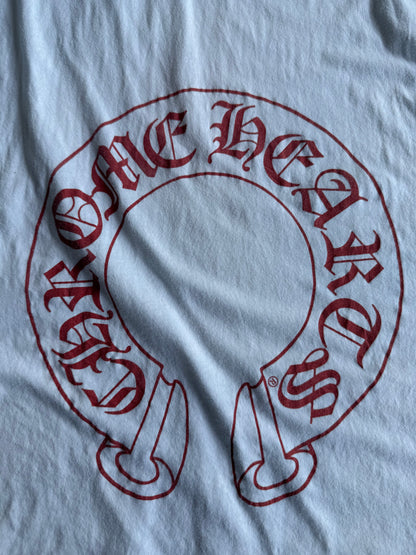 Chrome Hearts Red Script Horseshoe Tee