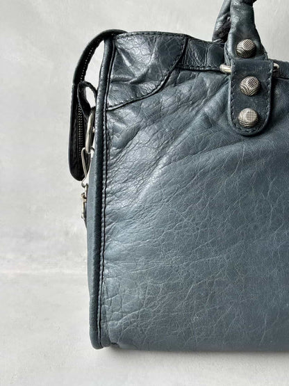 Balenciaga Classic City Giant 12 Navy Lambskin Bag