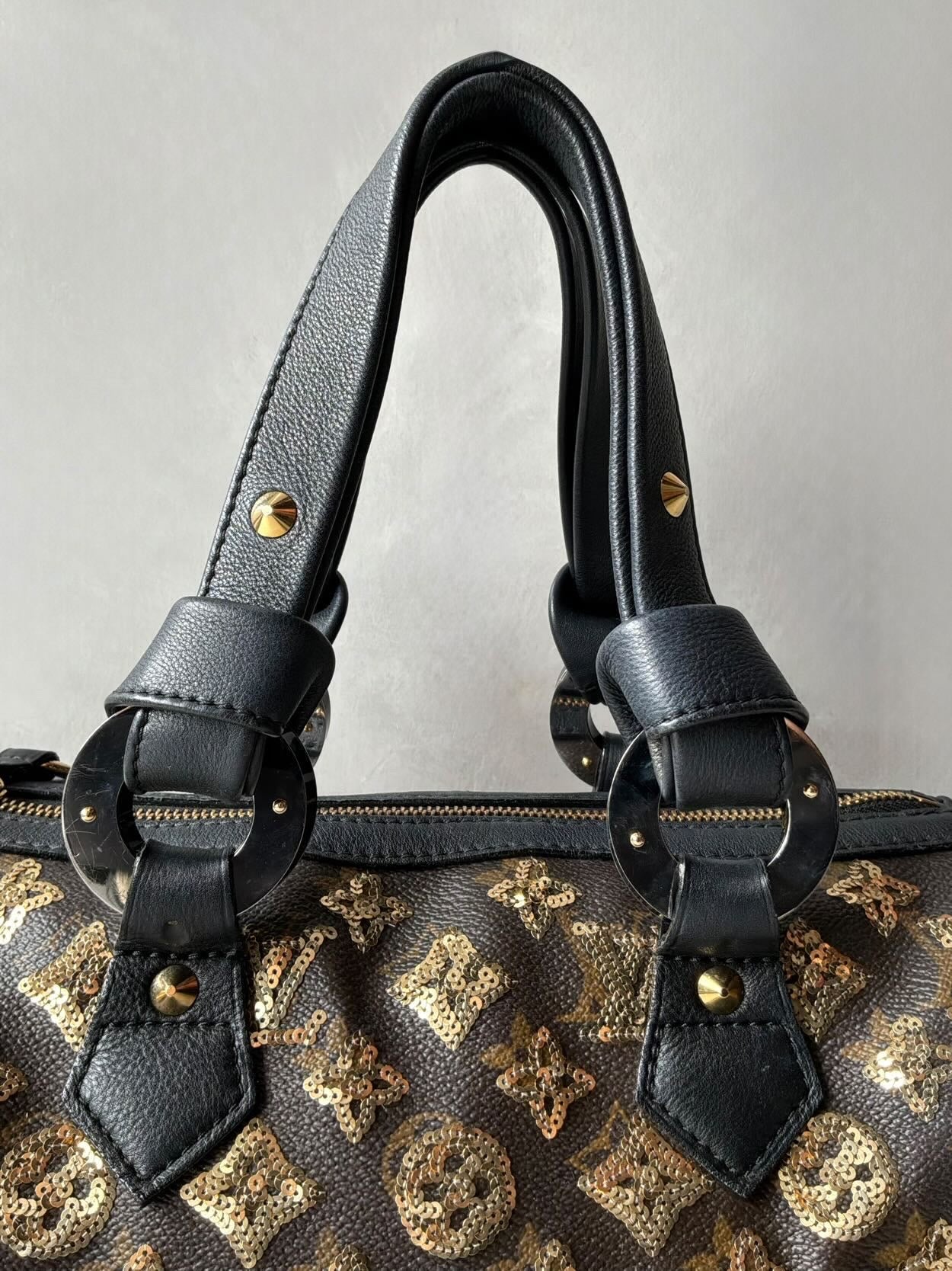 Louis Vuitton Gold Sequins Speedy 28 Bag