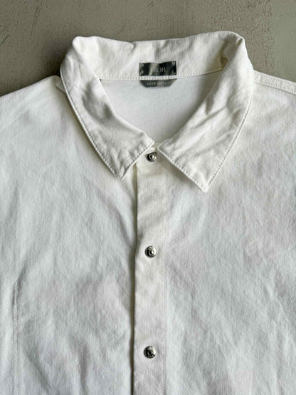 Dior Embroidered Cd Letter Denim White Jackrt