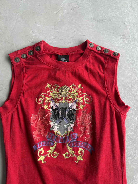 Rare Versace Vintage Jeans Couture Sleeveless Meduza Gorgon Tee