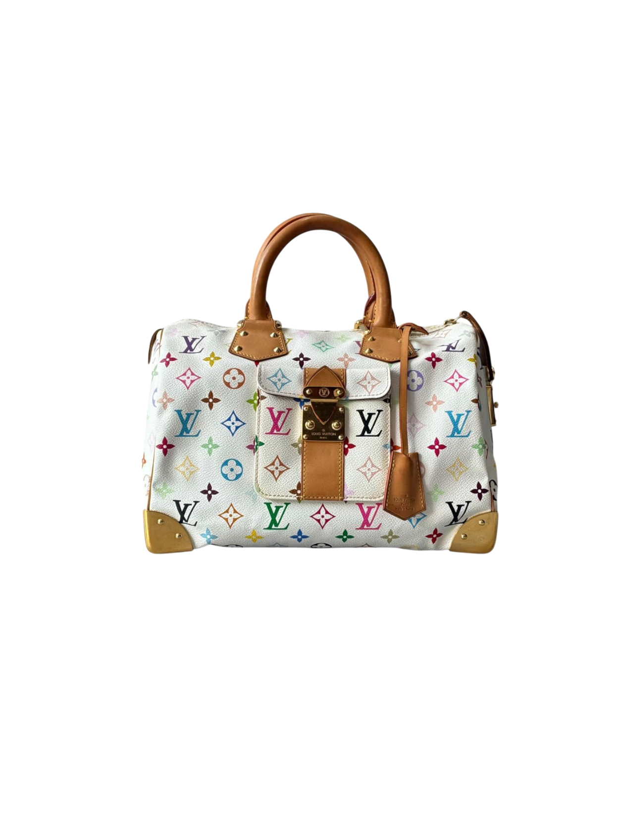 Louis Vuitton X Murakami White Multicolor Speedy 30