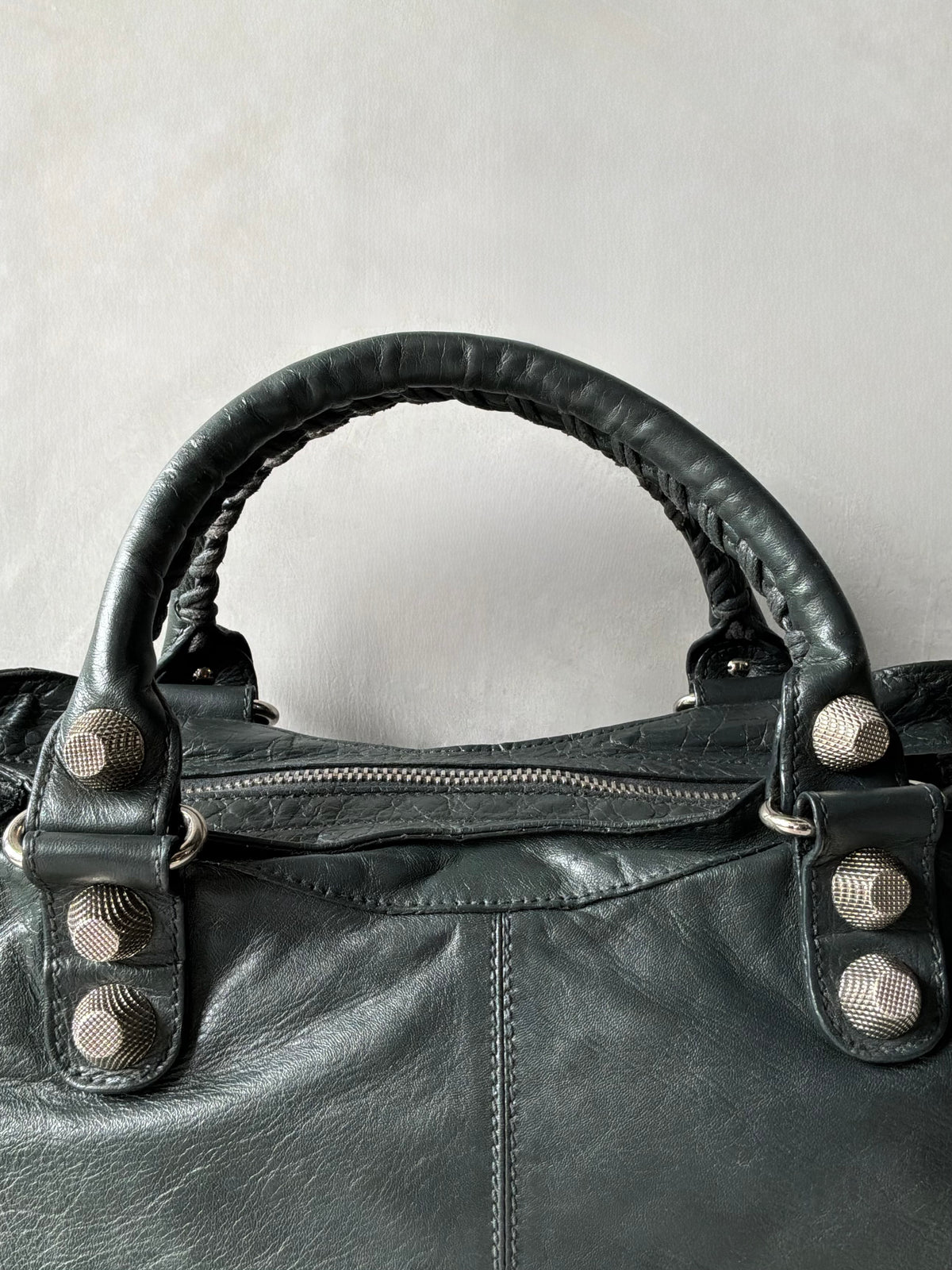 Balenciaga Part Time Dark Green Giant 21 Lambskin Bag