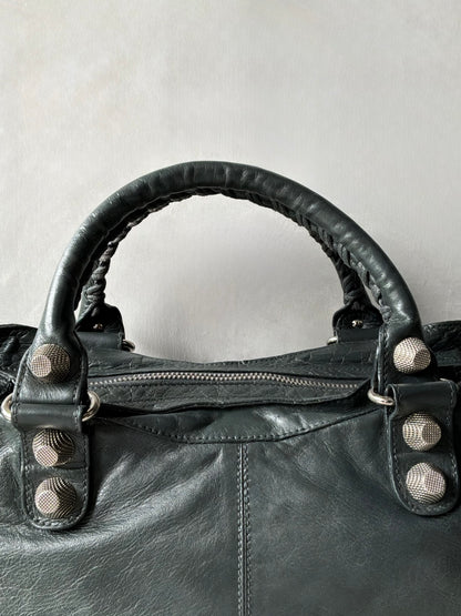 Balenciaga Part Time Dark Green Giant 21 Lambskin Bag