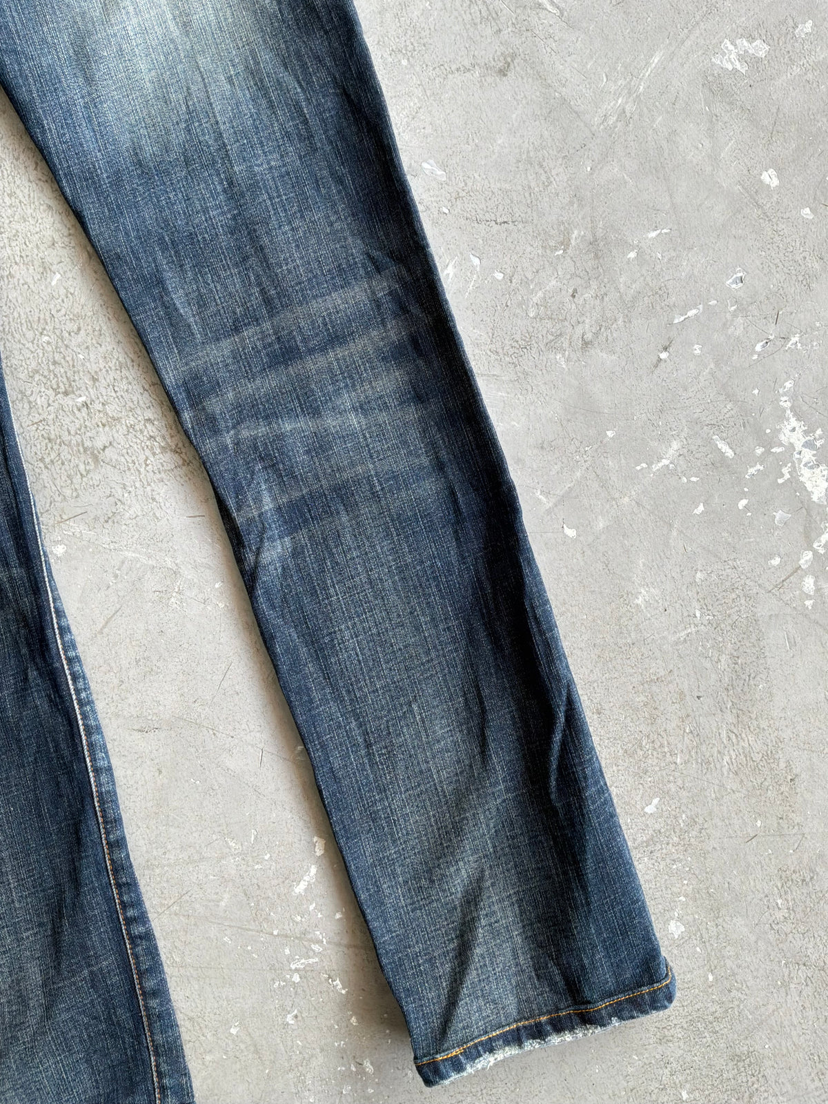Dior Homme Kva Distressed  Raw Denim Jeans