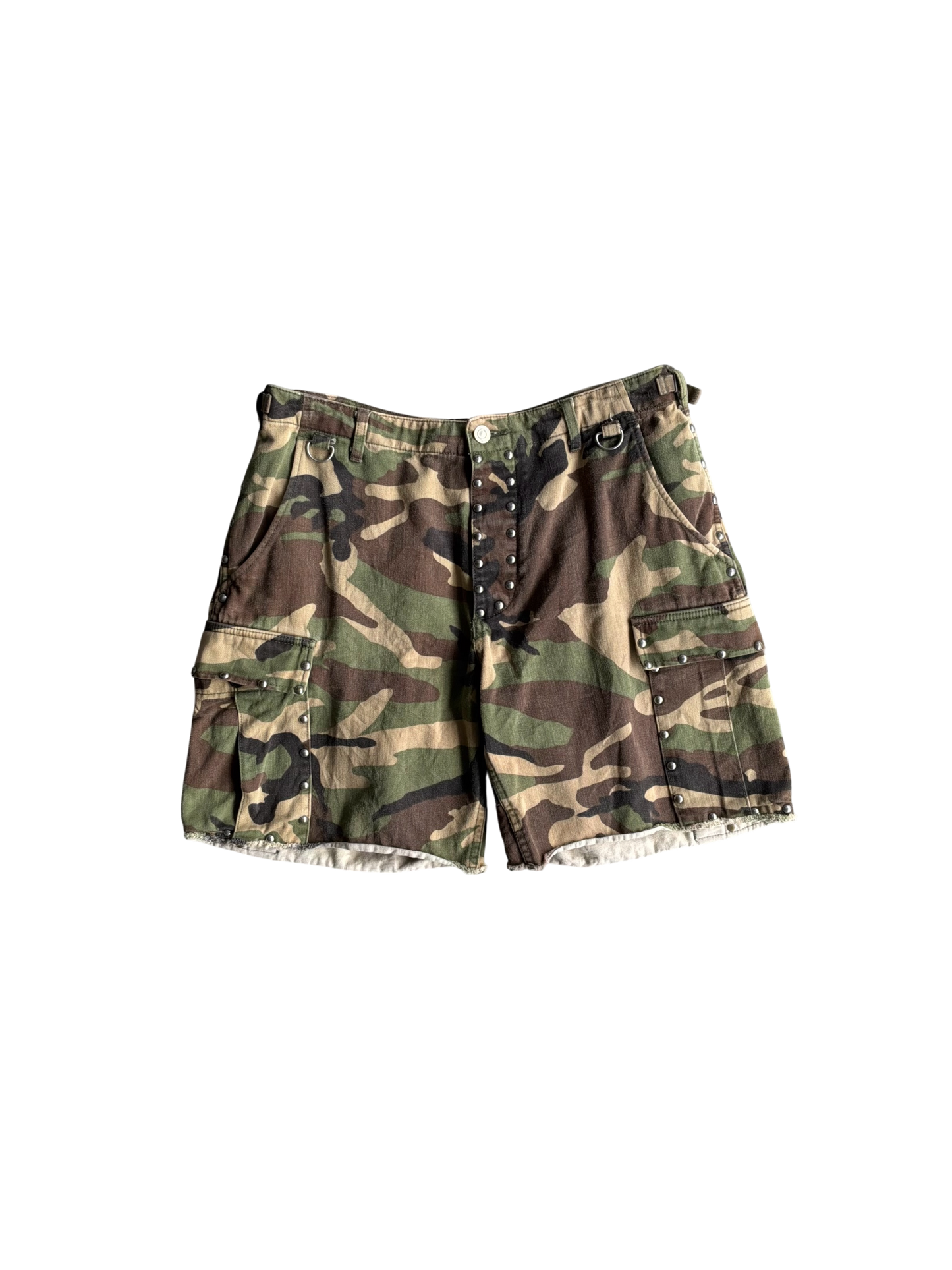 Saint Laurent Paris Camou Cargo Shorts