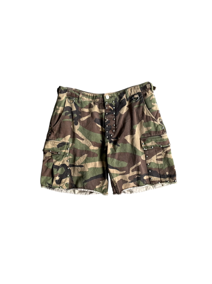 Saint Laurent Paris Camou Cargo Shorts