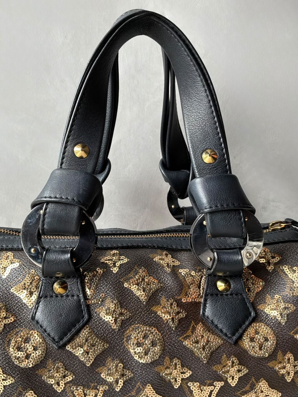 Louis Vuitton Gold Sequins Speedy 28 Bag