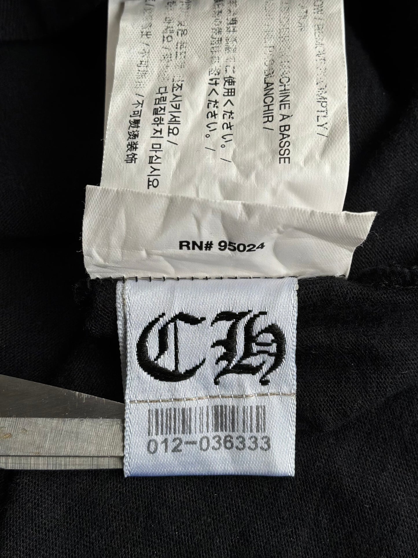 Chrome Hearts Tri Scout Black Tee