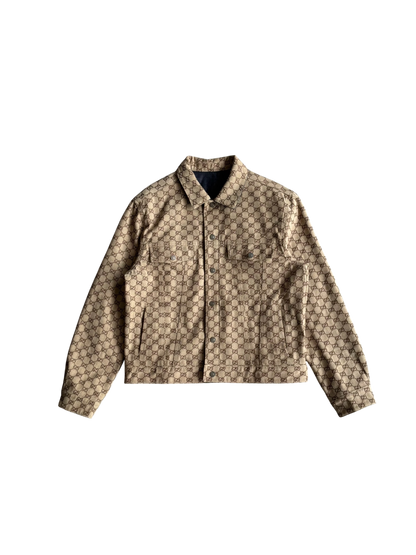 Gucci Monogram Reversible Denim Jacket