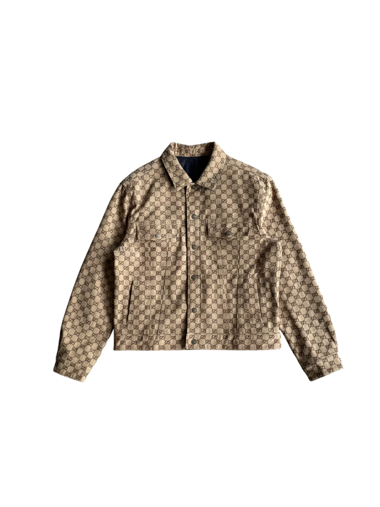Gucci Monogram Reversible Denim Jacket