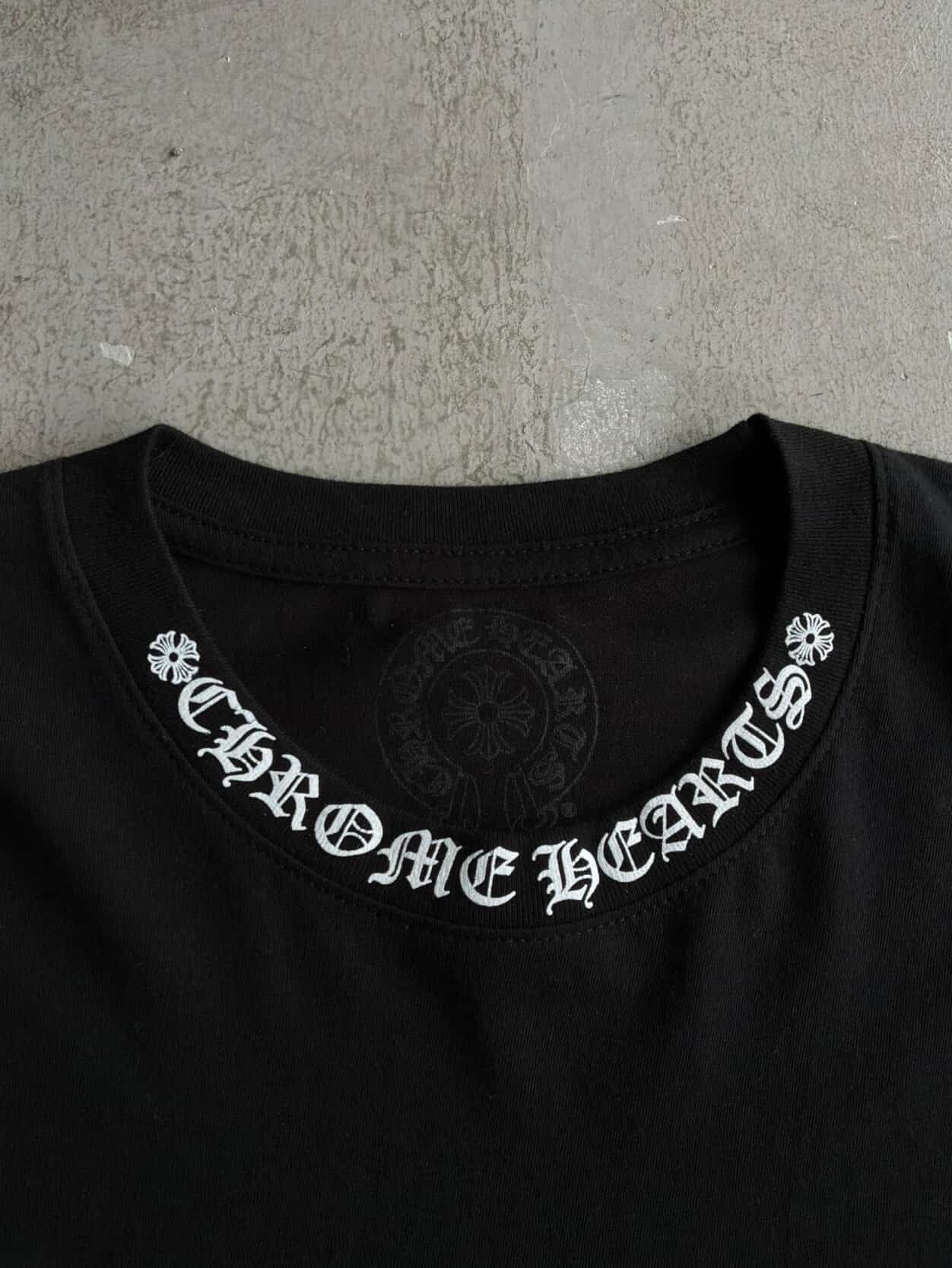 Chrome Hearts Neck And Sleeve Script Longsleeves